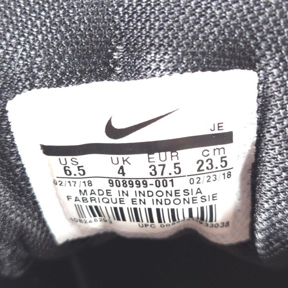 Nike Revolution 4 Athletic Running Shoe Womens Size 6.5 908999-001 Black White - Picture 7 of 9